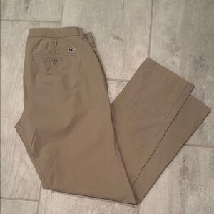 Vineyard Vines Tan Chino Performance Twill Pants